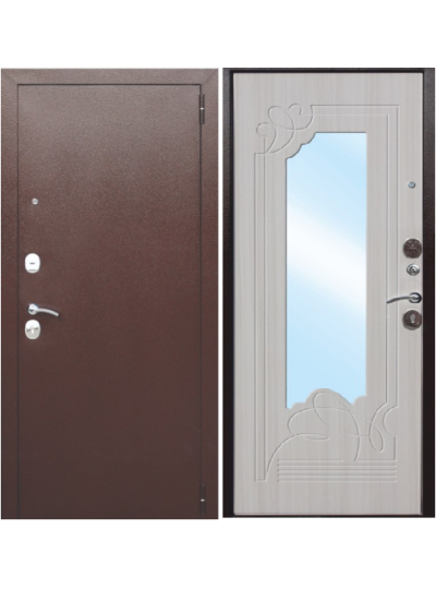 Дверь Дверь Ampir Белый Ясень с зеркалом