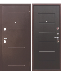 Дверь Гарда медный антик Венге 7,5 см