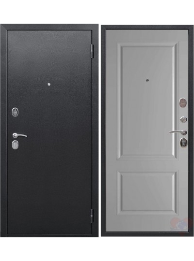 Дверь 7,5 см Гарда Серебро Эмаль Серая 3К