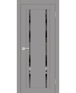 Дверь PST-9 серый бархат со стеклом