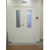 Влагостойкая пластиковая дверь Капель моноколор RAL9001