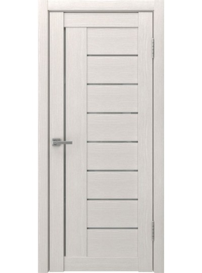 Дверь ЛУ-17 (Беленый дуб) Стекло белое