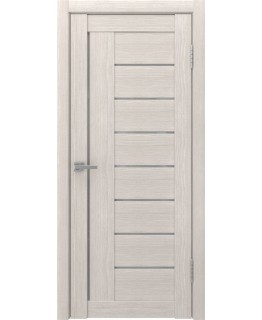 Дверь ЛУ-17 (Капучино) Стекло белое