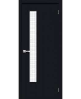 Дверь Браво-9 Total Black Wired Glass 12,5
