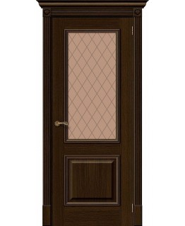 Дверь Вуд Классик-13 Golden Oak Bronze Сrystal