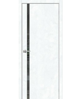 Дверь Браво-1.55 Snow Art Mirox Grey