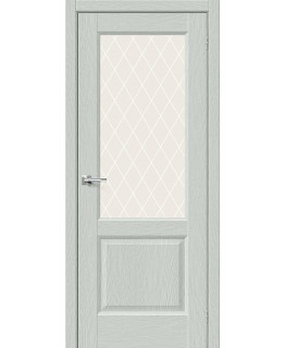 Дверь Неоклассик-33 Grey Wood White Сrystal