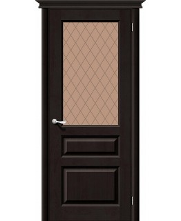 Дверь М5 Т-06 (Темный Лак) Кристалл