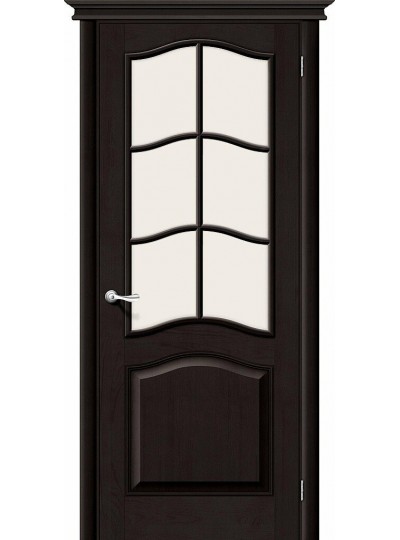 Дверь М7 Т-06 (Темный Лак) Сатинато