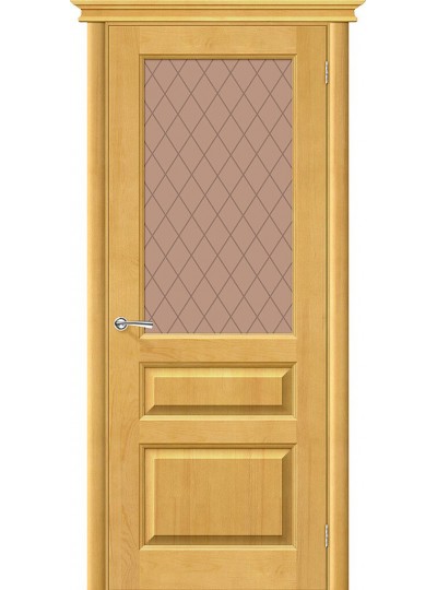 Дверь М5 Т-04 (Медовый) Кристалл