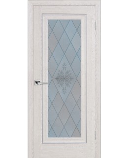 Дверь PSB-25 Дуб Гарвард кремовый со стеклом