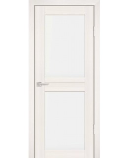 Дверь PS-04 Перламутровый дуб со стеклом
