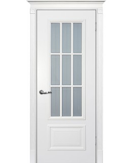 Дверь Смальта 08 Белый ral 9003 со стеклом