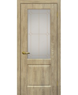 Дверь Версаль-1 Дуб песочный со стеклом