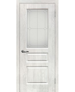 Дверь Версаль-2 Дуб жемчужный со стеклом