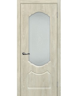 Дверь Сиена-2 Дуб седой со стеклом