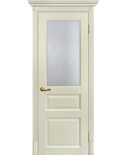 Дверь Тоскана-2 Ваниль со стеклом