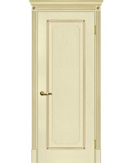 Дверь Флоренция-1 ваниль, патина золото