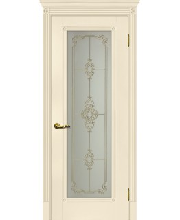 Дверь Флоренция-1 Магнолия со стеклом