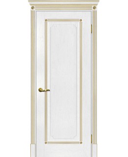 Дверь Флоренция-1 пломбир, патина золото