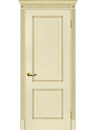 Дверь Флоренция-2 ваниль, патина золото