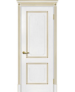 Дверь Флоренция-2 пломбир, патина золото
