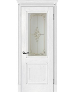 Дверь Флоренция-2 Пломбир со стеклом
