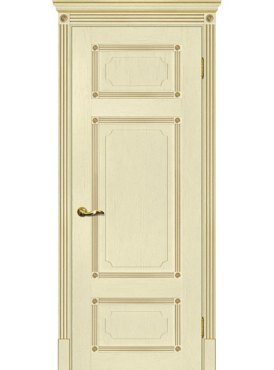 Дверь Флоренция-3 ваниль, патина золото