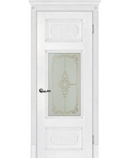 Дверь Флоренция-3 Пломбир со стеклом