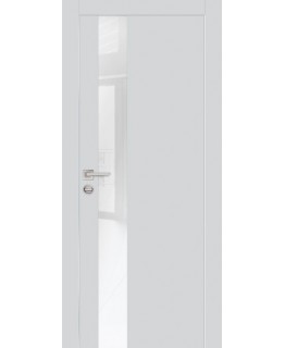 Дверь PX-10  AL кромка с 2-х ст. Агат со стеклом