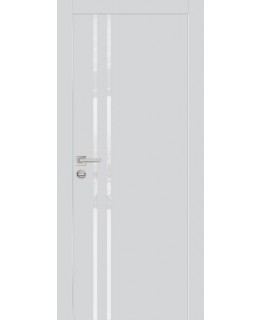 Дверь PX-11  AL кромка с 2-х ст. Агат со стеклом