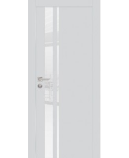 Дверь PX-16  AL кромка с 2-х ст. Агат со стеклом