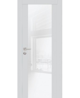 Дверь PX-7 AL кромка с 2-х ст. Агат со стеклом