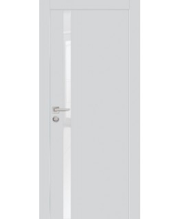 Дверь PX-8  AL кромка с 2-х ст. Агат со стеклом