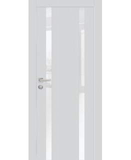 Дверь PX-9  AL кромка с 2-х ст. Агат со стеклом