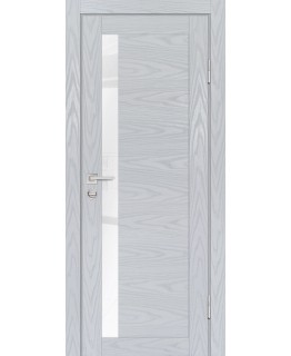 Дверь PSM-11 Дуб скай серый со стеклом