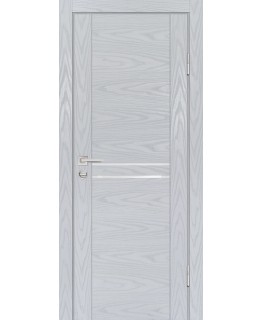 Дверь PSM-4 Дуб скай серый со стеклом