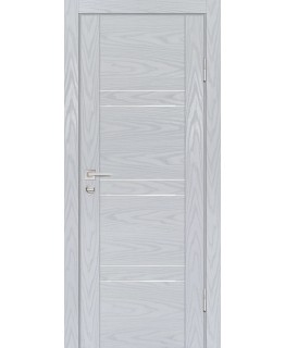 Дверь PSM-6 Дуб скай серый со стеклом
