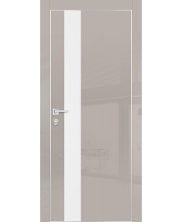 Дверь HGX-10 Латте глянец со стеклом