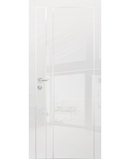 Дверь HGX-14 Белый глянец с молдингом