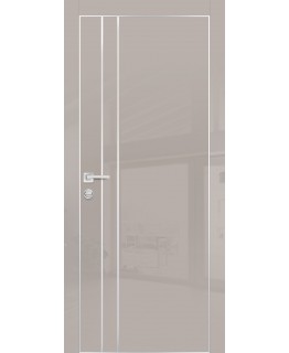 Дверь HGX-14 Латте глянец с молдингом