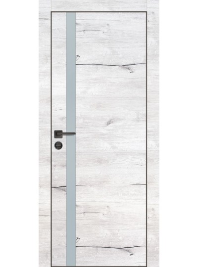 Дверь PX-8  черная кромка с 4-х ст. Дуб арктик