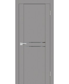 Дверь PST-4 серый бархат со стеклом