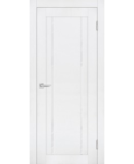 Дверь PST-9 белый бархат со стеклом