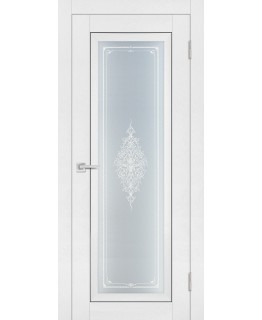 Дверь PST-25 белый ясень со стеклом