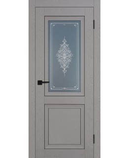 Дверь PST-27 серый ясень со стеклом