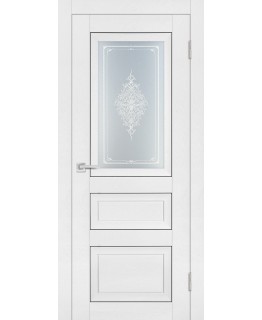 Дверь PST-29 белый ясень со стеклом