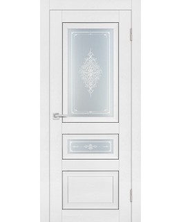 Дверь PST-29/2 белый ясень со стеклом