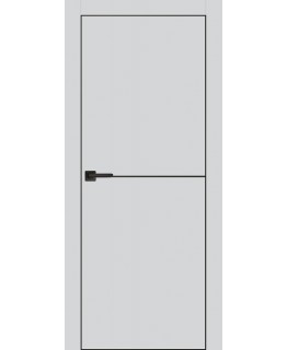 Дверь PX-19 черная кромка с 4-х ст. Агат с молдингом