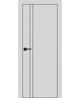 Дверь PX-20  черная кромка с 4-х ст. Агат с молдингом